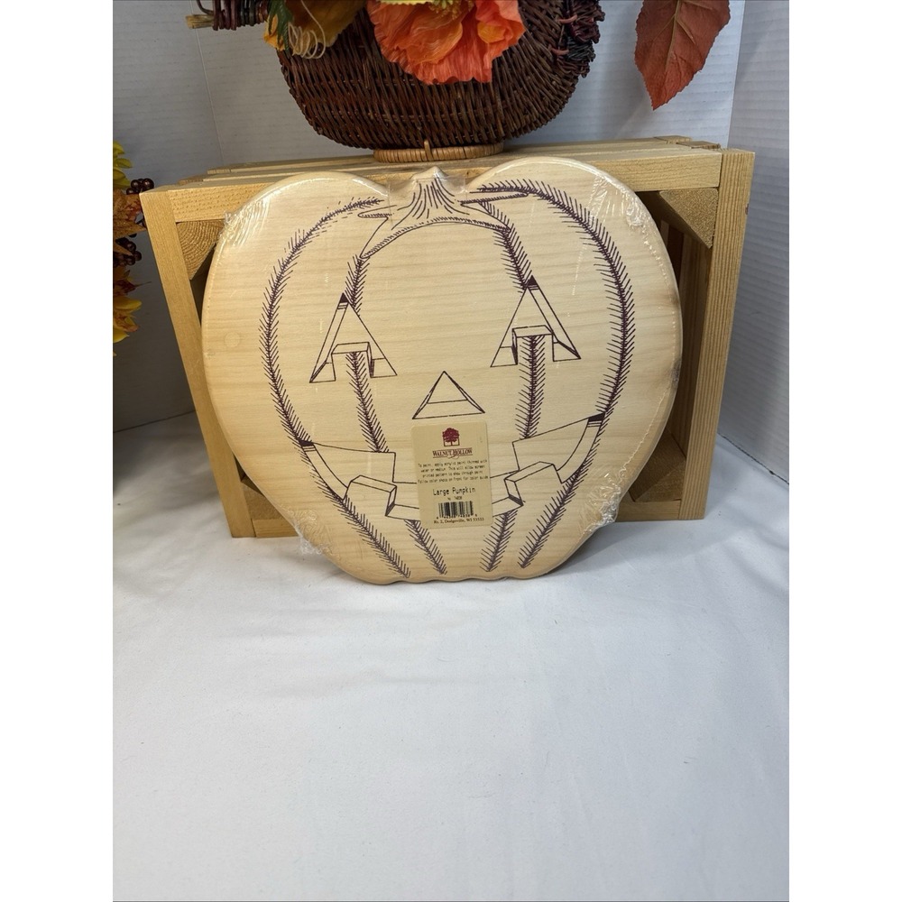 Walnut Hollow Large Wooden Pumpkin Crafts For Decorating #74038